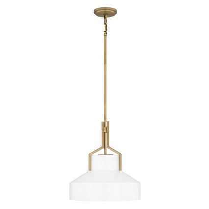 Quoizel - Deckenleuchte mit Stange BRECKEN 2xE27/60W/230V gold/weiß