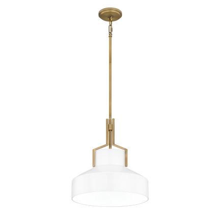 Quoizel - Deckenleuchte mit Stange BRECKEN 2xE27/60W/230V gold/weiß
