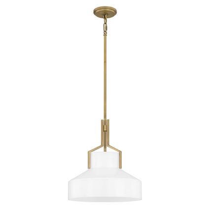 Quoizel - Deckenleuchte mit Stange BRECKEN 2xE27/60W/230V gold/weiß