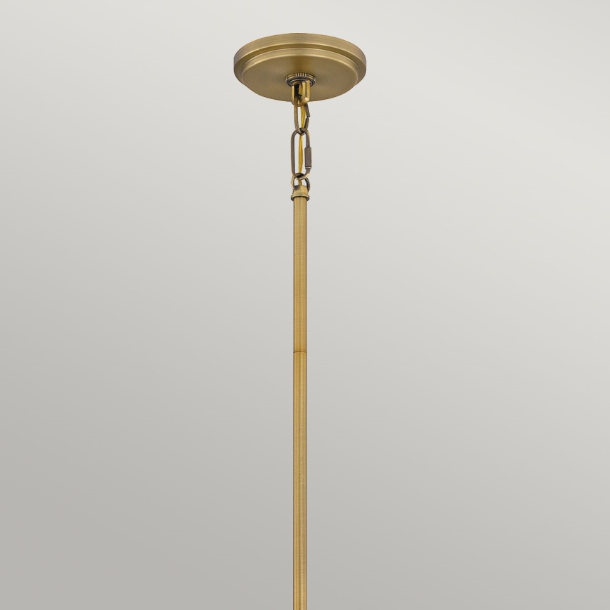 Quoizel - Deckenleuchte mit Stange BRECKEN 2xE27/60W/230V gold/weiß