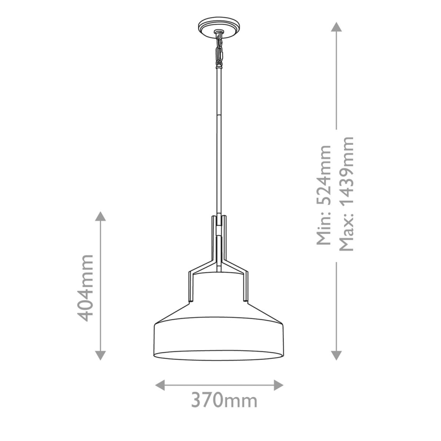 Quoizel - Pendelleuchte BRECKEN an Stange 2xE27/60W/230V schwarz/weiß