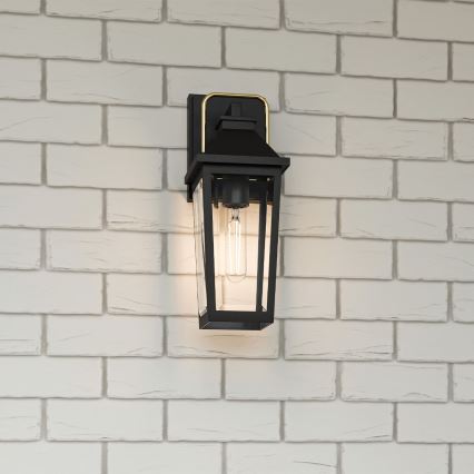 Quoizel - Außenwandleuchte BUCKLEY S 1xE27/40W/230V IP44 schwarz