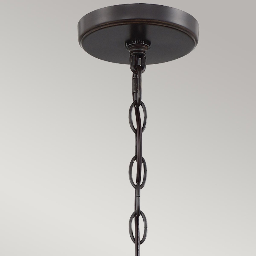 Quoizel - Kronleuchter an Kette CASABLANCA 3xE27/60W/230V braun