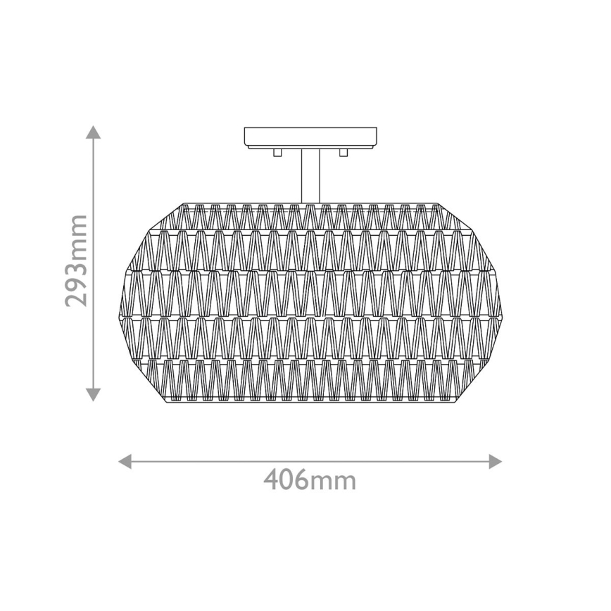 Quoizel - Deckenleuchte CASABLANCA 3xE27/60W/230V braun