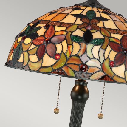 Quoizel - Tiffany-Tischlampe KAMI 2xE27/60W/230V