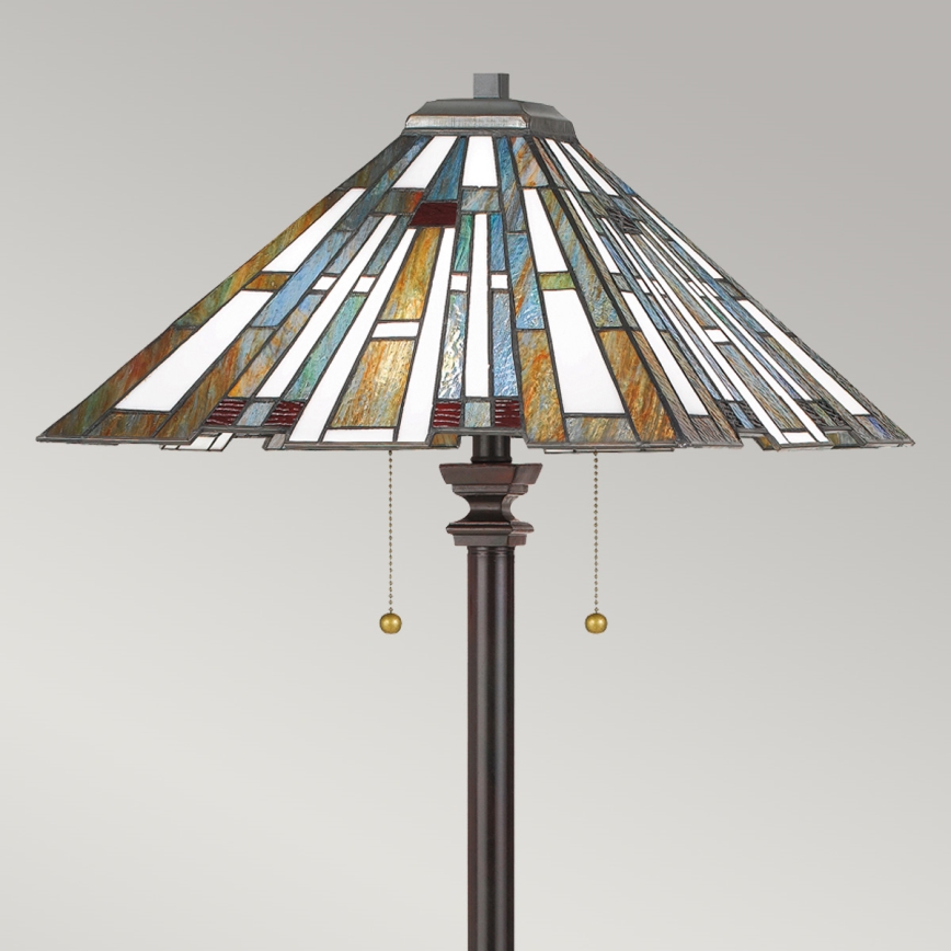 Quoizel - Stehlampe Tiffany MAYBECK 2xE27/60W/230V