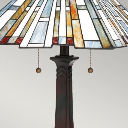 Quoizel - Tischleuchte Tiffany MAYBECK 2xE27/60W/230V