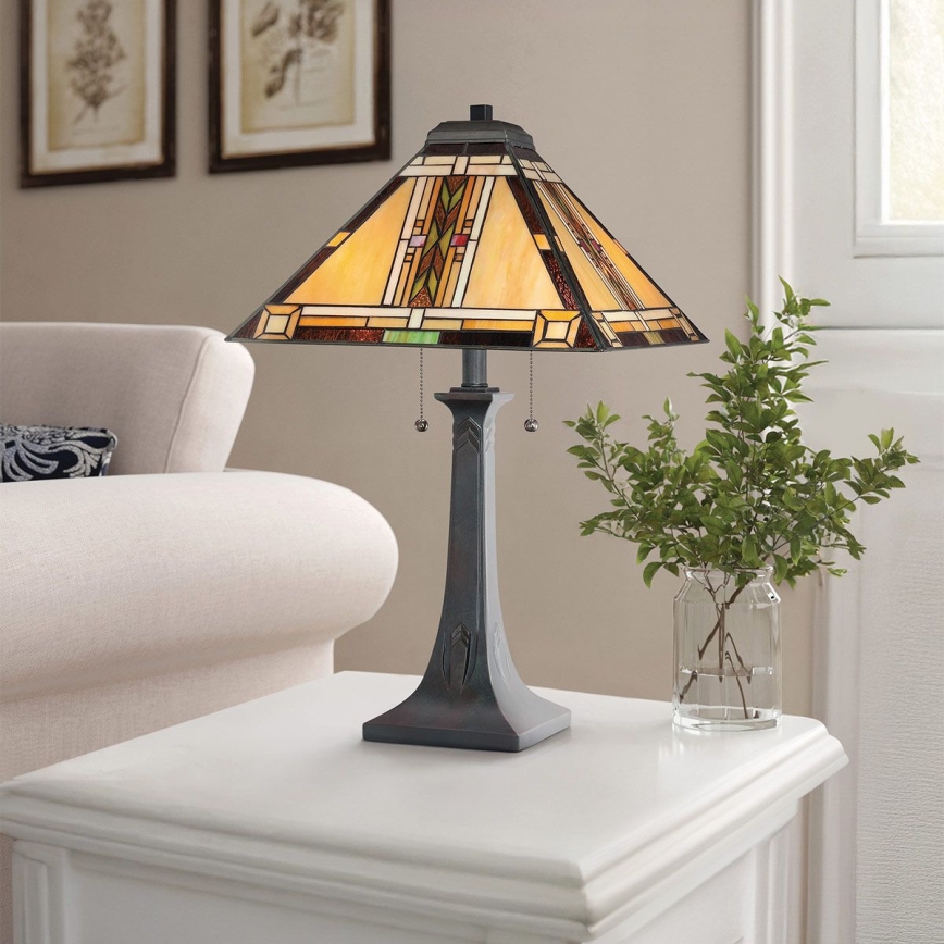Quoizel - Tischleuchte Tiffany NAVAJO 2xE27/60W/230V