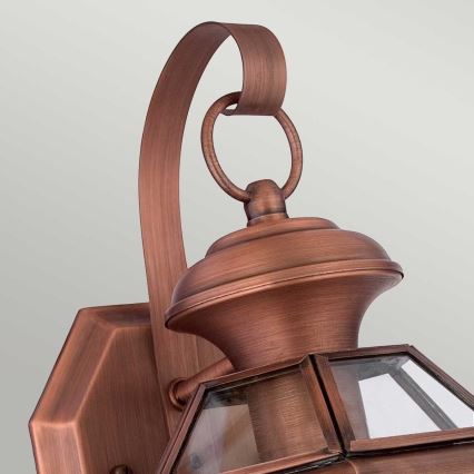 Quoizel - Außenwandleuchte NEWBURY 1xE27/60W/230V IP44 kupferfarben