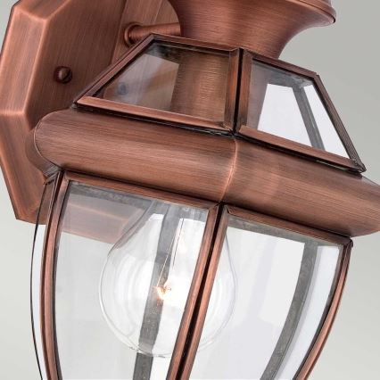Quoizel - Außenwandleuchte NEWBURY 1xE27/60W/230V IP44 kupferfarben