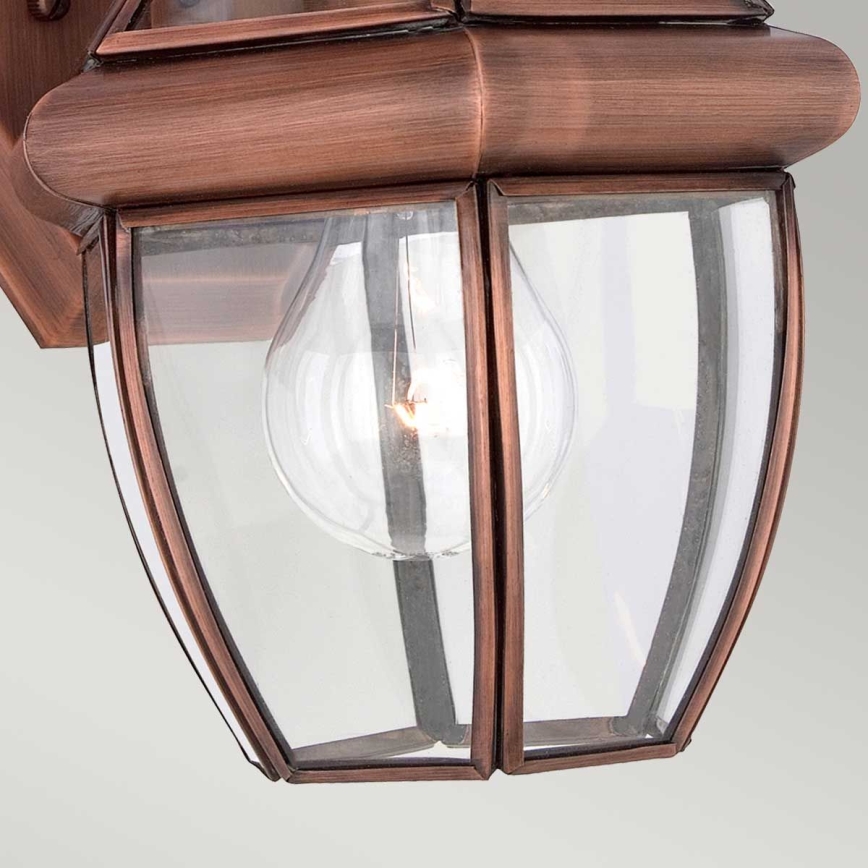 Quoizel - Außenwandleuchte NEWBURY 1xE27/60W/230V IP44 kupferfarben