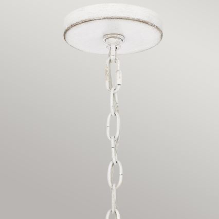 Quoizel - WAYLON Kronleuchter an Kette, 4x E27/60W/230V, Ø 50,4 cm, braun/weiß