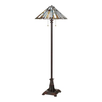 Quoizel - Stehlampe Tiffany MAYBECK 2xE27/60W/230V