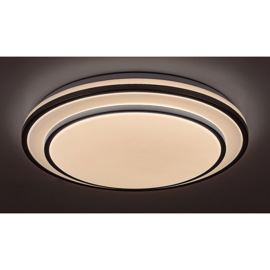 Rabalux - Dimmbare LED-Deckenleuchte, 40W/230V, 3000-6500K, silber, Durchmesser 49 cm + Fernbedienung