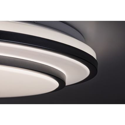 Rabalux - Dimmbare LED-Deckenleuchte, 40W/230V, 3000-6500K, silber, Durchmesser 49 cm + Fernbedienung