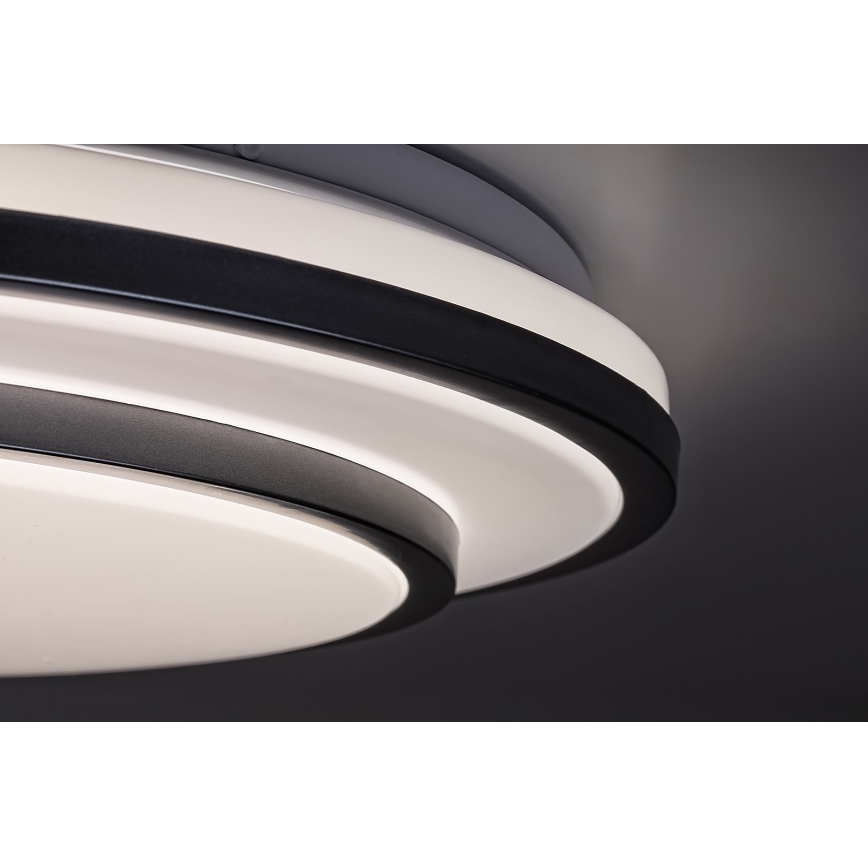Rabalux - Dimmbare LED-Deckenleuchte, 40W/230V, 3000-6500K, silber, Durchmesser 49 cm + Fernbedienung