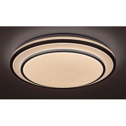 Rabalux - Dimmbare LED-Deckenleuchte, 40W/230V, 3000-6500K, silber, Durchmesser 49 cm + Fernbedienung