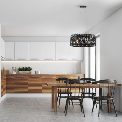 Rabalux 2157 - Kronleuchter  ALESSANDRA 2xE27/60W/230V schwarz