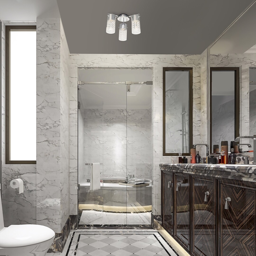 Rabalux - Badezimmer-Deckenleuchte 3xE14/40W/230V IP44 Ø 33,5 cm