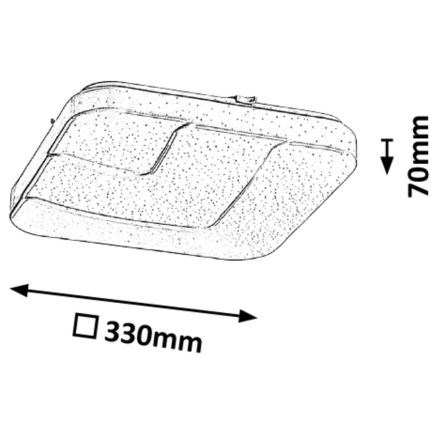 Rabalux - LED-Deckenleuchte LED/18W/230V 33x33 cm
