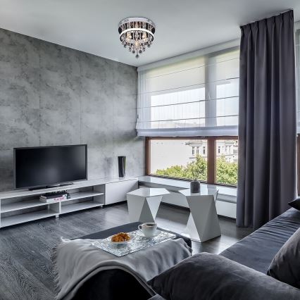 Rabalux - Kristall-Aufbau-Kronleuchter LED/20W/230V + 3xE14/40W Ø 30 cm