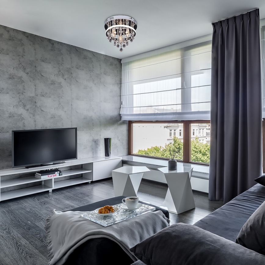 Rabalux - Kristall-Aufbau-Kronleuchter LED/20W/230V + 3xE14/40W Ø 30 cm