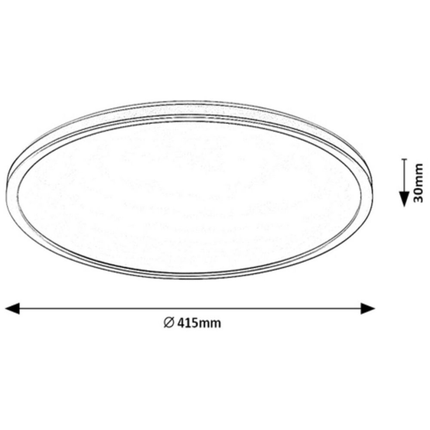 Rabalux - LED RGB dimmbare Deckenleuchte LED/22W/230V Wi-Fi Tuya + Fernbedienung Ø 41,5 cm