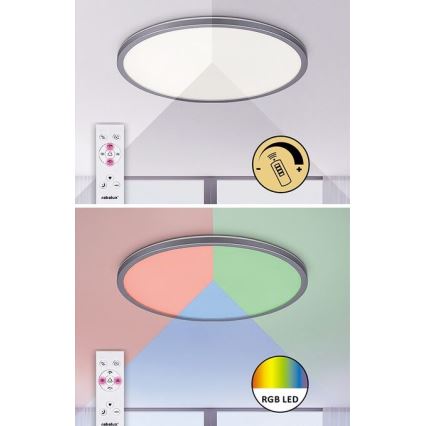 Rabalux - LED RGB dimmbare Deckenleuchte LED/22W/230V Wi-Fi Tuya + Fernbedienung