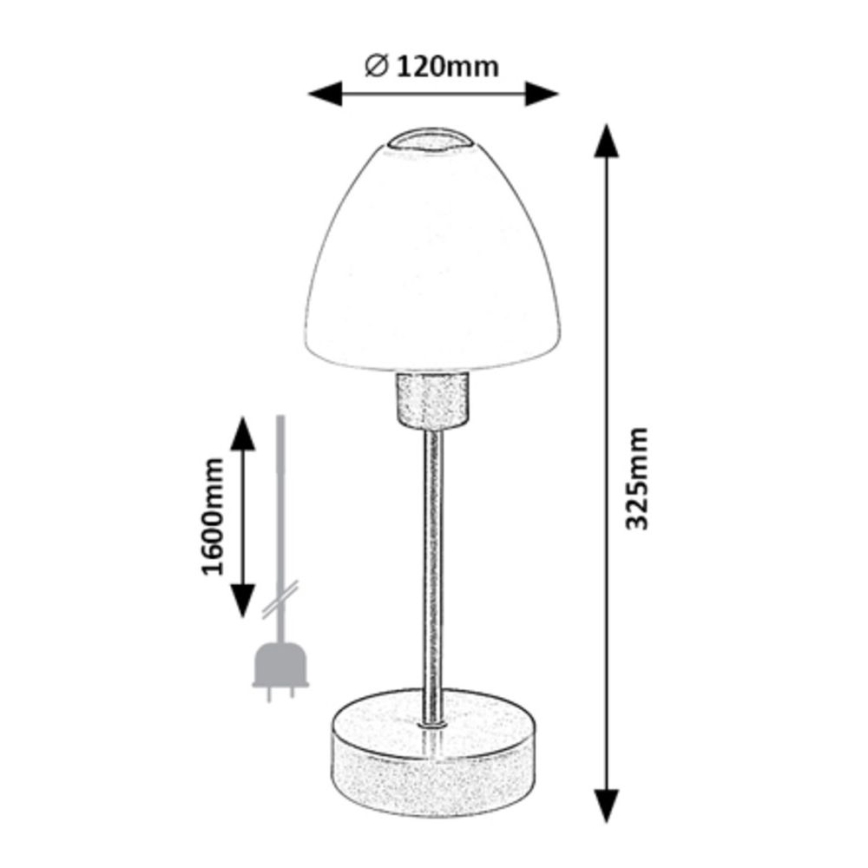 Rabalux - Dimmbarer Tischlampen 1xE14/40W/230V schwarz