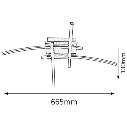Rabalux - LED-Deckenleuchte 4xLED/6W/230V 48x66,5 cm