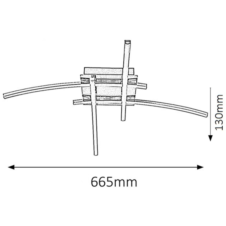 Rabalux - LED-Deckenleuchte 4xLED/6W/230V 48x66,5 cm