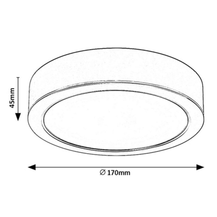 Rabalux - LED Deckenleuchte LED/17W/230V Ø 17 cm