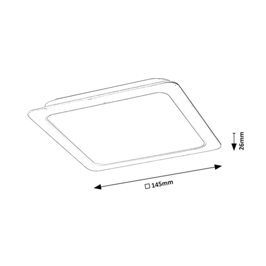 Rabalux - LED  Einbauleuchte LED/12W/230V 14,5x14,5 cm