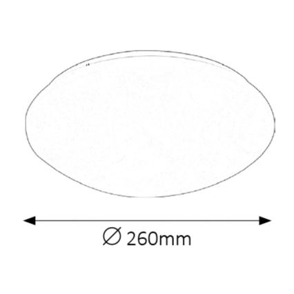 Rabalux - LED-Deckenleuchte für Badezimmer LED/12W/230V IP44 d 26 cm