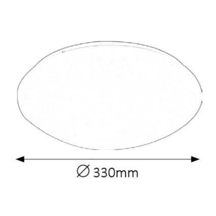 Rabalux - LED-Deckenleuchte für Badezimmer LED/18W/230V IP44 d 33 cm