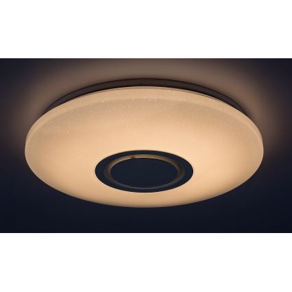 Rabalux - LED RGB dimmbare Deckenleuchte mit Lautsprecher, LED/24W/230V, Wi-Fi Tuya + Fernbedienung, Ø 40 cm