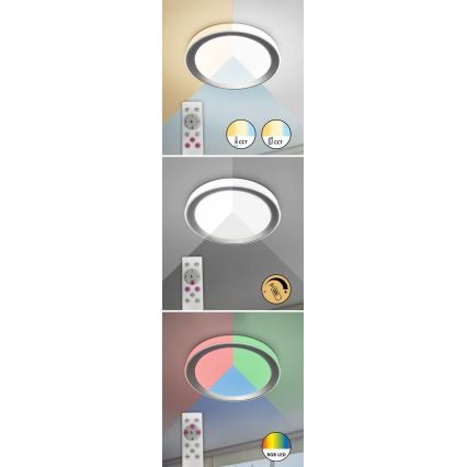 Rabalux - LED RGB dimmbare Deckenleuchte LED/40W/230V 2700-6500K Wi-Fi Tuya + Fernbedienung