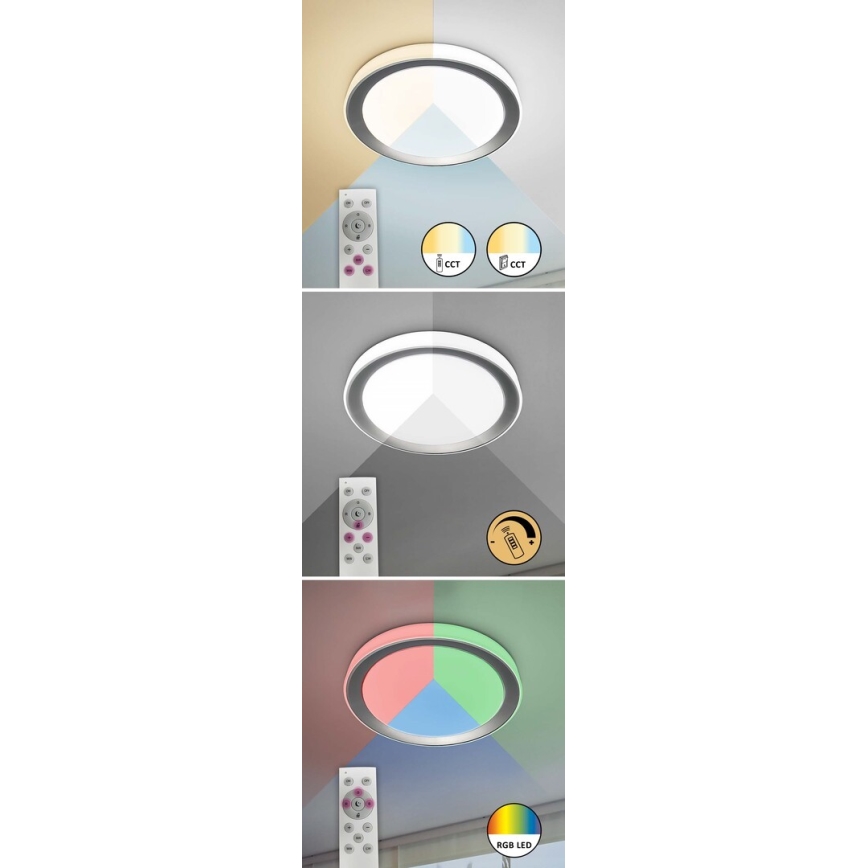 Rabalux - LED RGB dimmbare Deckenleuchte LED/40W/230V 2700-6500K Wi-Fi Tuya + Fernbedienung
