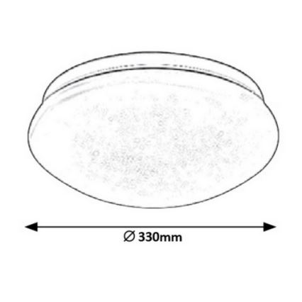 Rabalux - LED-Deckenleuchte LED/18W/230V d 33 cm