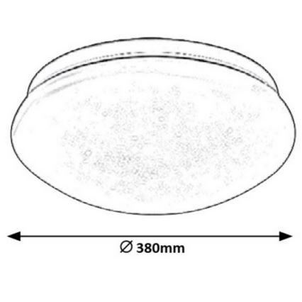 Rabalux - LED-Deckenleuchte LED/24W/230V d 38 cm