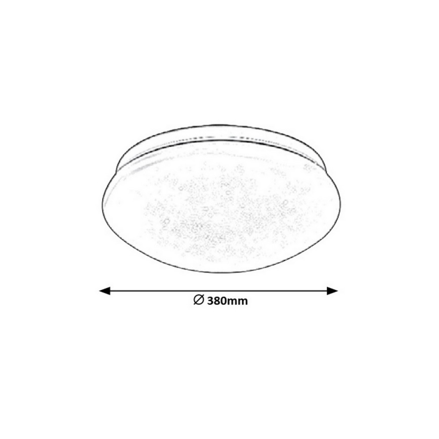 Rabalux - LED-Deckenleuchte LED/24W/230V d 38 cm