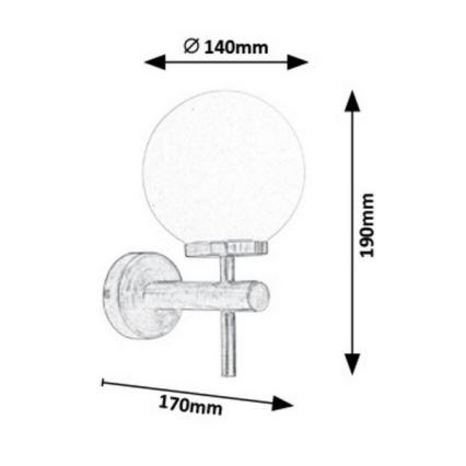 Rabalux - LED Badezimmer-Wandleuchte LED/6W/230V IP44