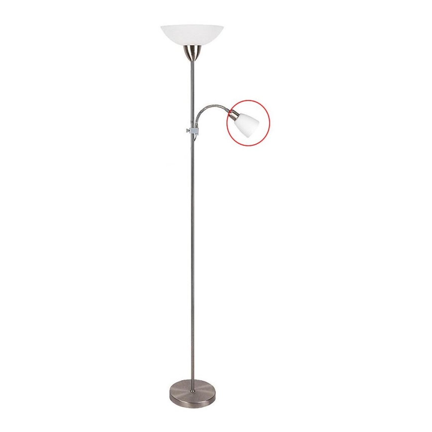 Rabalux 4067 - Ersatzglas für Stehlampe DIANA E14 klein weiß