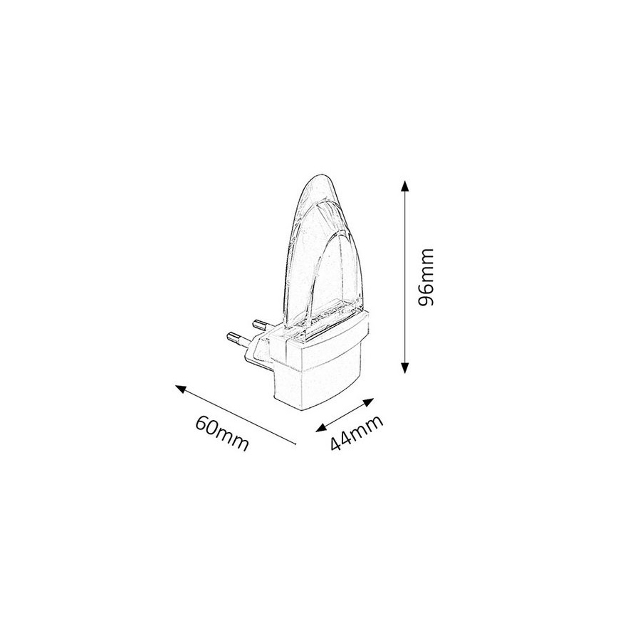 Rabalux - LED Lämpchen in die Steckdose 1xLED/0,5W/230V