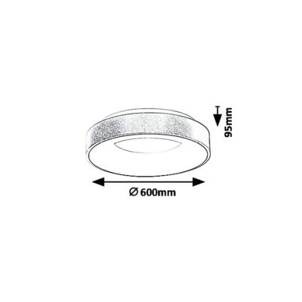 Rabalux - LED-Deckenleuchte CARMELA LED/50W/230V d 60 cm