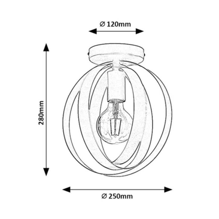 Rabalux - Deckenleuchte 1×E27/40W/230V, Ø 25 cm