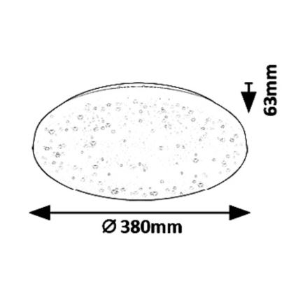 Rabalux - LED-Deckenleuchte LED/32W/230V d 38 cm