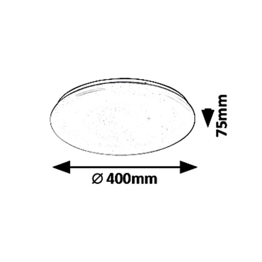 Rabalux - Dimmbare LED-Deckenleuchte LED/36W/230V + Fernbedienung 3000K - 6500K