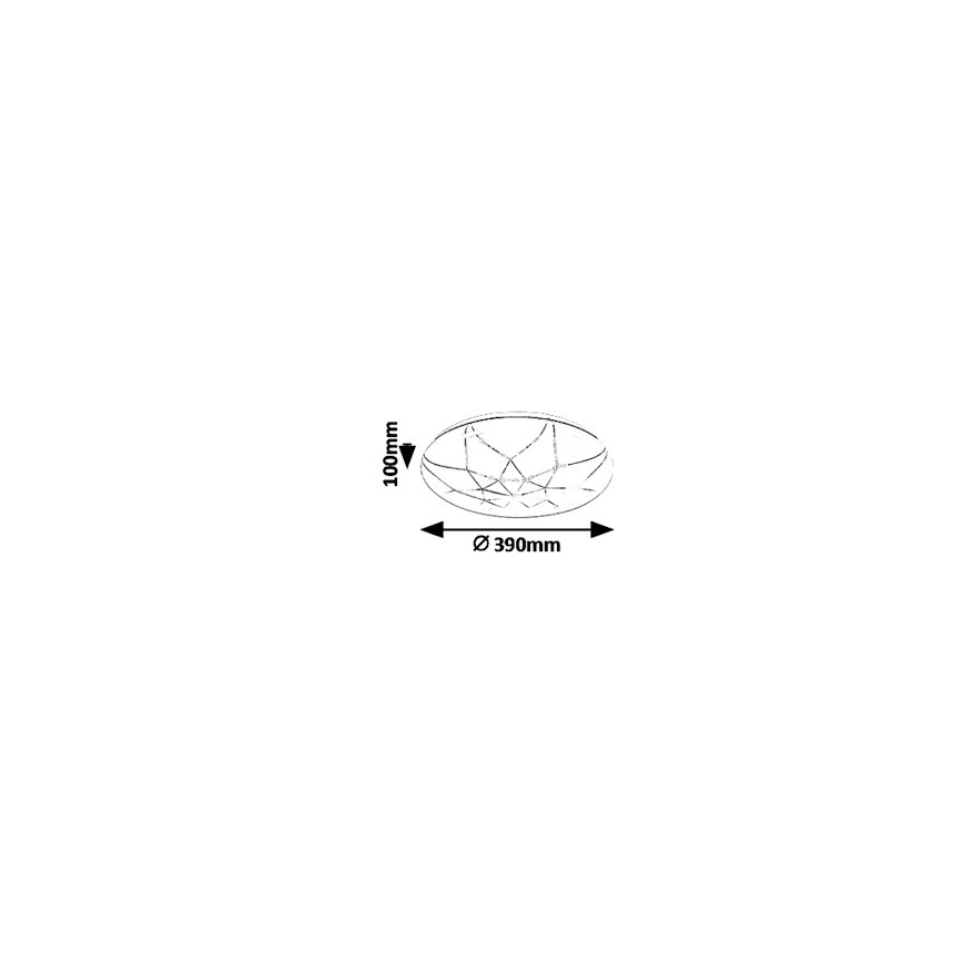 Rabalux - LED-dimmbare Deckenleuchte 24W/230V Wi-Fi 3000–6500K + Fernbedienung Ø 39 cm
