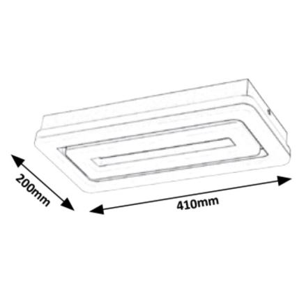 Rabalux - LED-Deckenleuchte LED/40W/230V 20x41 cm